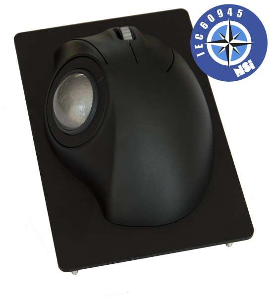 IEC60945 MARINE ERGONOMIC 38 MM TRACKBALL